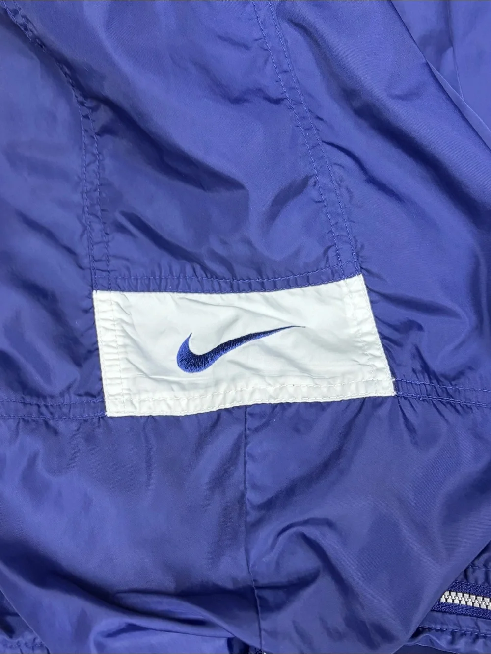 Vintage Y2K Nike Joggers Pants XLT Tall Blue Baggy Sweatpants Ankle Zips